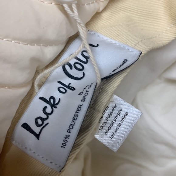 Lack of color puffer bucket hat new with tags cream size s-m main image 8